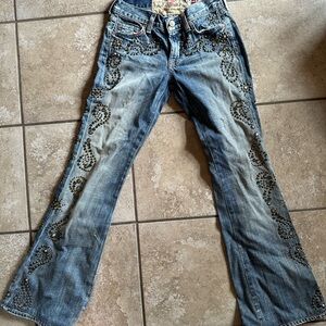 7 for all mankind studded jeans great china wall
